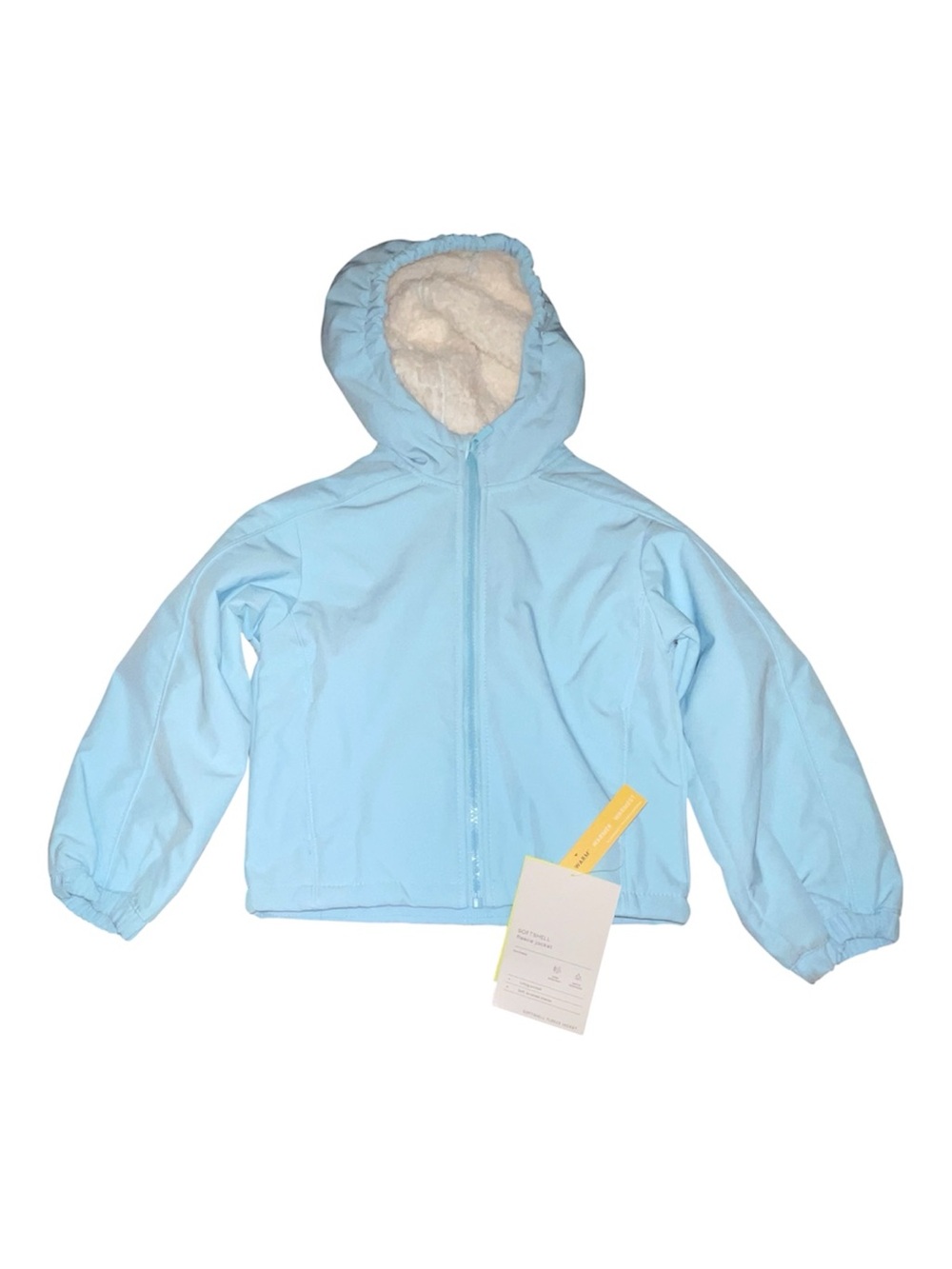 all in motion Light Blue Hooded Sherpa-Lined Kids Jacket